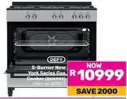 Game Defy 5 Burner New York Series Gas Cooker DGS902 818377 offer