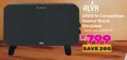 Game Alva 2000W Convection Heater Black EIH200B 809973 offer