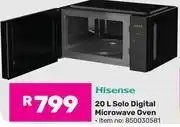 Game Hisense 20L Solo Digital Microwave Oven 850030581 offer