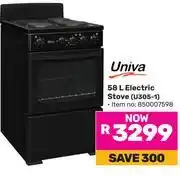 Game Univa 58L Electric Stove U305-1 850007598 offer