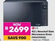 Game LG 42L Neochef Solo Microwave Oven MS4235GIS 770563 offer