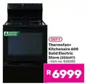 Game Defy Thermofan+ Kitchenaire 600 Solid Electric Stove DSS697 828580 offer