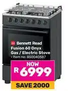 Game Bennett Read Fusion 60 Onyx Gas/Electric Stove 850040587 offer