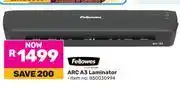 Game Fellowes ARC A3 Laminator 850031320 offer