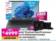 Game Onn 14.1(35cm) Intel Pentium Gold Processor Plus Multimedia Combo UL-MMCOMB001 850039125/850034530 offer