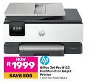 Game HP Office Jet Pro 8123 Multifunction Inkjet Printer 850010543 offer