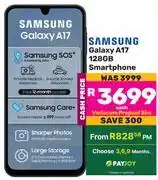 Game Samsung Galaxy A17 128GB Smartphone Incl Vodacom Prepaid Sim offer