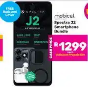 Game Mobicel Spectra J2 Smartphone Bundle Incl Vodacom Prepaid Sim & Free Buds & Cover offer