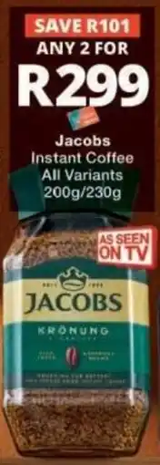 Checkers Jacobs Instant Coffee All Variants offer