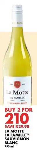 Woolworths La motte la famille sauvignon blanc offer