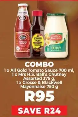 Food Lover's Market All Gold Tomato Sauce, Mrs H.S. Ball's Chutney Assorted & Crosse & Blackwell Mayonnaise offer