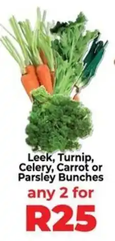 Food Lover's Market Leek, Turnip, Celery, Carrot or Parsley Bunches offer