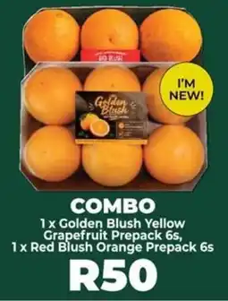 Food Lover's Market Golden Blush Yellow Grapefruit Prepack 6s, Red Blush Orange Prepack 6s offer