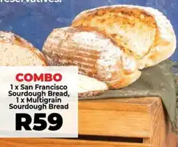 Food Lover's Market COMBO 1 x San Francisco Sourdough Bread, 1 x Multigrain Sourdough Bread offer
