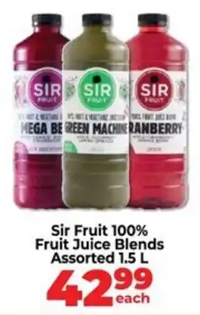Sir Fruit 100% Fruit Juice Blends Assorted