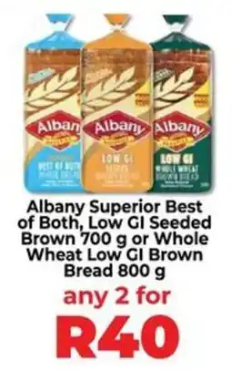 Food Lover's Market Albany Superior Best of Both, Low GI Seeded Brown or Whole Wheat Low GI Brown Bread offer