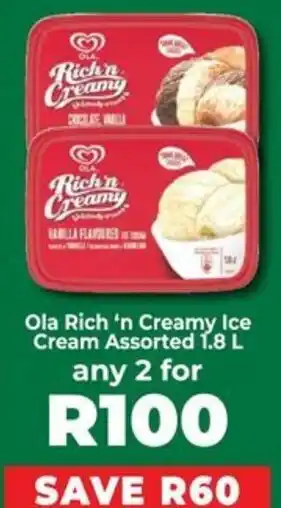 Food Lover's Market Ola Rich 'n Creamy Ice Cream Assorted offer