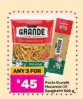 Game Pasta grande - macaroni or spaghetti offer