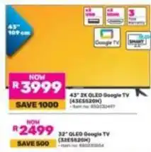 Game 43 2k oled google tv (43e5520h) offer