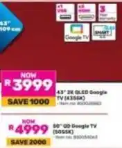 Game 43 2k qled google tv (4396k) offer