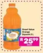Game Great value - orange squash offer