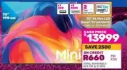 Game Hisense - 75 4k uhd led smart tv offer