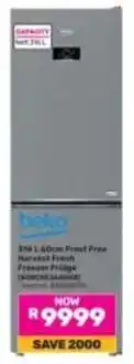 Game 216 l 60cm frost free harvest fresh freezer fridge offer