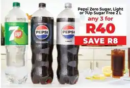 Food Lover's Market Pepsi Zero Sugar, Light or 7Up Sugar Free offer