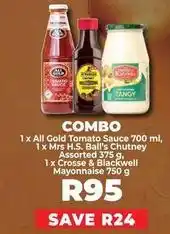 Food Lover's Market All gold - tomato sauce, mrs h.s. ball's chutney, crosse & blackwell mayonnaise offer