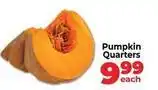 Food Lover's Market Pumpkin quarters offer