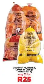 Food Lover's Market Sharp - grapefruit 4s, naartjie, lemon or orange offer