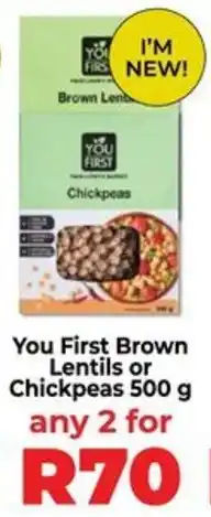 Food Lover's Market You First Brown Lentils or Chickpeas offer