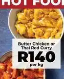 Food Lover's Market Butter chicken or thai red curry offer