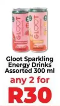 Food Lover's Market Gloot Sparkling Energy Drinks Assorted offer