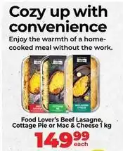 Food Lover's Market Mac - food lover's beef lasagne, cottage pie or & cheese offer