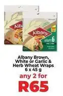 Food Lover's Market Albany - brown, white or garlic & herb wheat wraps offer