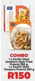 Food Lover's Market Southern style fried prawns 280 g, tempura prawns 200 g offer