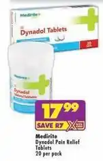 MediRite Dynadol pain relief tablets offer
