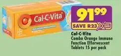MediRite Combo orange immune function effervescent tablets offer