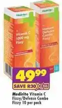 MediRite Vitamin c fizzy/defence combo fizzy offer