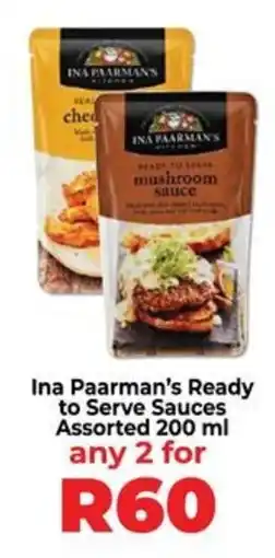 Food Lover's Market Ina Paarman's Ready to Serve Sauces Assorted offer