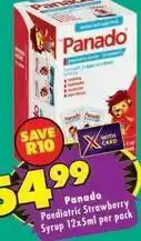 MediRite Panado - paediatric strawberry syrup offer