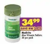 MediRite Aloe vitamin tablets offer