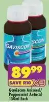 MediRite Gaviscon - aniseed/peppermint antacid offer