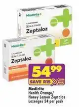 MediRite Zeptaloz lozenges offer