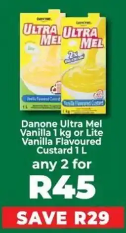 Food Lover's Market Danone Ultra Mel Vanilla Flavoured Custard offer
