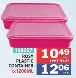 Arrow Cash And Carry Rosy Plastic Container offer