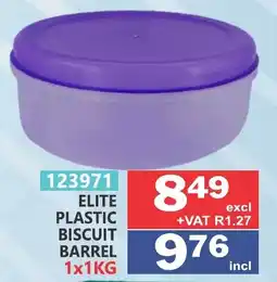 Arrow Cash And Carry Elite plastic biscuit barrel offer