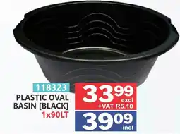 Arrow Cash And Carry Plastic oval basin black offer
