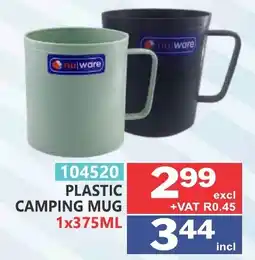 Arrow Cash And Carry Nu Ware Plastic Camping Mug offer